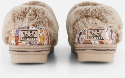 Skechers Slip-ins Too Cozy Pups Pantoffels grijs Bruin - 37