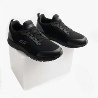 Skechers SQUAD SR MYTON Heren Mesh Sneakers Zwart - maat EU 40.5 / UK 7