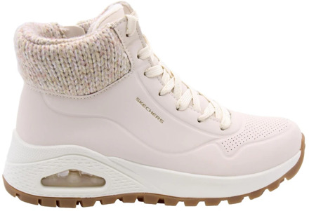 Skechers Stijlvolle Enkellaars met Zuurtje Detail Skechers , Beige , Dames - 37 EU