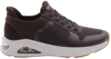 Skechers Stijlvolle Sneaker met Kitkat Accent Skechers , Brown , Heren - 41 EU