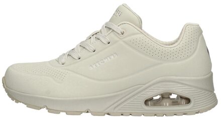 Skechers Street Uno dames sneaker - Beige wit - Maat 36