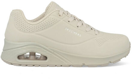 Skechers Street Uno dames sneaker - Beige wit - Maat 37