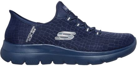 Skechers Summits Classy Night Textiel Damessneakers Donkerblauw Navy - EU 40.5 / UK 7