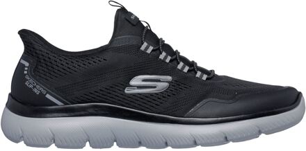 Skechers Summits Top Rate Textiel Heren Zwarte/houtskool Sneakers - EU 46 / UK 11