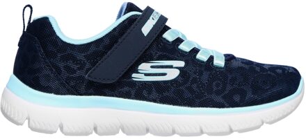 Skechers Summits Worth Wild Meisjes Sneakers - Blauw - Maat 27