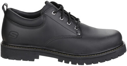 Skechers Tom Cats Zwarte Leren Veterschoenen Voor Heren - EU 47.5 / UK 12