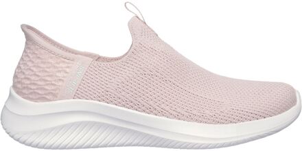Skechers Ultra Flex 3.0 Easy Win Textiel Dames Roze Trainers Rosé - EU 40.5 / UK 7