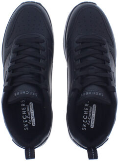 Skechers Uno-alder heren sneaker | heren | maat: | imitatieleer Zwart - 43