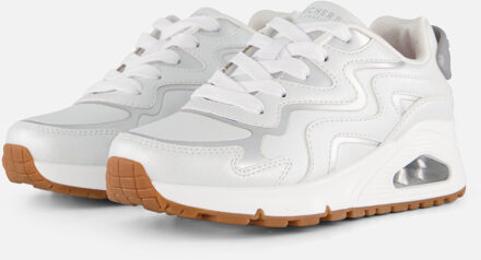 Skechers Uno Gen1 Wavy Shimmer Sneakers wit - 28,29,30,31,32,33,34,35,36,37
