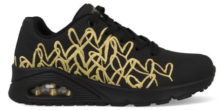 Skechers Uno - Golden Heart 177975/BKGD Zwart maat