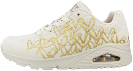 Skechers Uno - Golden Heart Sneakers Dames beige - goud - 38