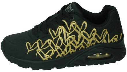 Skechers Uno golden heart Zwart - 37