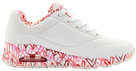 Skechers Uno Hearts Sneaker By James Goldcrown  Wit/Multi