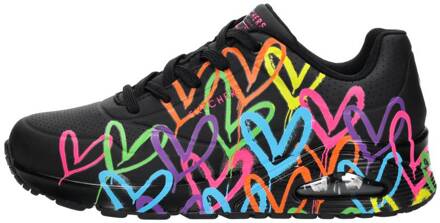 Skechers Uno Highlight Love 177981/BKMT Zwart-39 maat 39