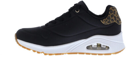 Skechers Uno jungle nite dames sneaker | dames | maat: | imitatieleer Zwart - 38