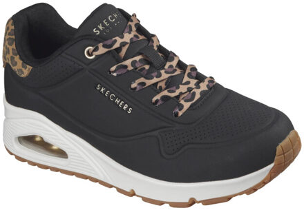 Skechers uno jungle nite lage sneakers dames - Zwart - 39