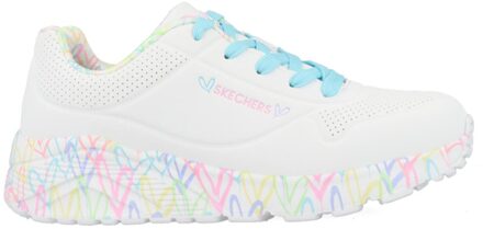 Skechers Uno Lite - Lovely Lite 314976L/WPTQ Wit / Turqoise maat