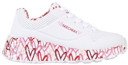 Skechers Uno Lite - Lovely Luv 314976L/WRPK Wit maat