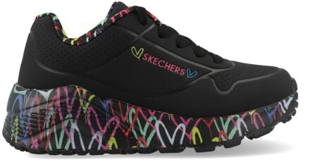 Skechers Uno Lite - Lovey Luv 314976L/BKMT Zwart maat