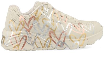 Skechers Uno Lite - Metallic Love 314067L/NTMT Wit maat