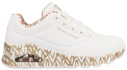 Skechers Uno - Loving Love 155506/WTRG Wit maat
