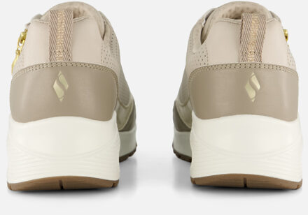 Skechers Uno Metallic Sliders Zip Sneakers taupe - 36,37,38,39,40,41