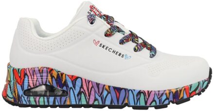 Skechers Uno - Ravaged Love 177918/WMLT Wit maat