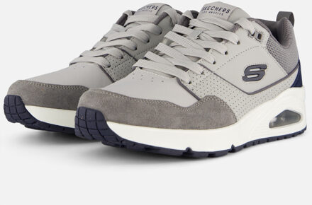 Skechers Uno Retro One Sneakers grijs Leer - 40,41,42,43,44,45