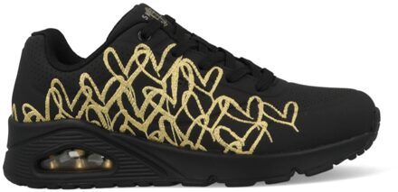 Skechers Uno Shiny One 177142/BKGD Zwart / Goud maat