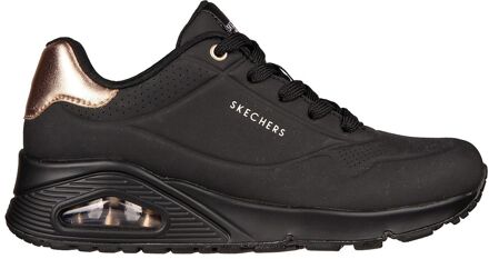 Skechers Uno Sneakers Dames zwart - goud - 38
