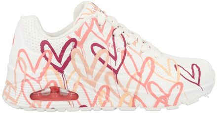Skechers Uno Spread 155507/WCRL Wit / Roze maat
