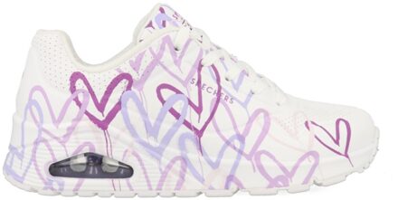Skechers Uno Spread 155507/WLPR Wit / Paars maat