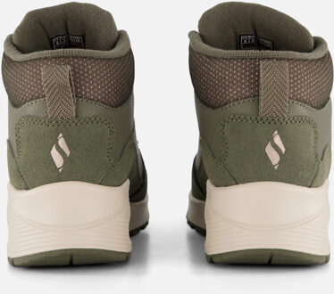 Skechers Uno Stacre Shine Veterboots groen Suede - 36,37,38,39,40,41,42