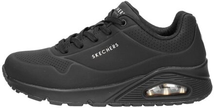 Skechers Uno Stand On Air Dames Sneakers - Black/Black - Maat 38