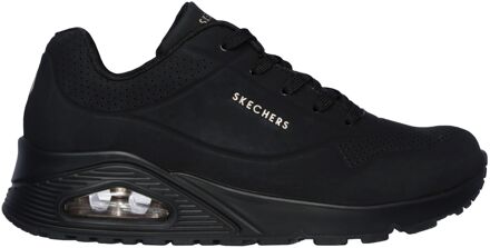 Skechers Uno Stand On Air Dames Sneakers - Black/Black - Maat 40