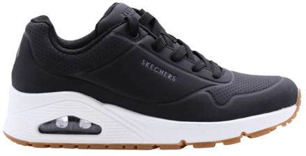 Skechers Uno Stand On Air Dames Sneakers - Black - Maat 41