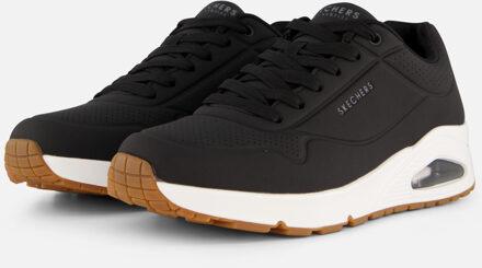 Skechers Uno Stand On Air Heren Sneakers - Zwart/Wit - Maat 40