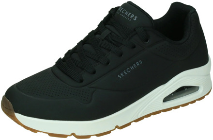 Skechers Uno Stand On Air Heren Sneakers - Zwart/Wit - Maat 46