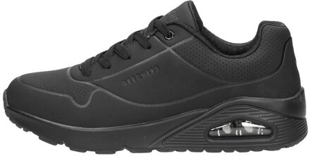 Skechers Uno-Stand On Air Jongens Sneakers - Black/Black - Maat 35