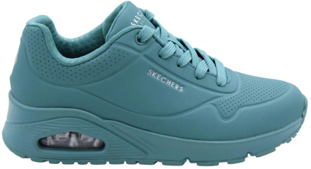 Skechers Uno - Stand On Air Sneakers Dames blauw/groen - 36