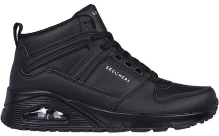 Skechers Uno Veterboot Dames Zwart