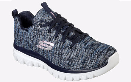 Skechers Women's Skechers Graceful - Twisted Fortune Trainers in Navy - maat EU 37 / UK 4