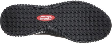 Skechers Workwear Cessnock Textiel Heren Zwarte Sneakers - maat EU 47.5 / UK 12