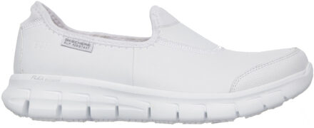 Skechers Workwear Sure Track Dames Sneakers Van Wit Leer - maat EU 34 / UK 2