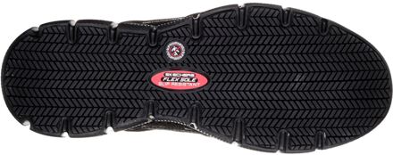 Skechers Workwear Telphin Sanphet Leren Heren Zwarte Veiligheidssneakers - EU 46 / UK 11