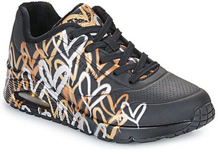 Skechers X JGoldcrown Uno Sneaker Dames Zwart