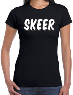 Skeer fun tekst t-shirt / kleding zwart voor dames S