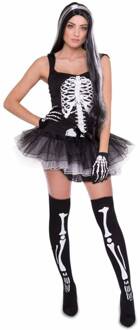 Skelet Jurk Dames Zwart