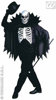 Skeletten kostuum met cape voor volwassenen Halloween - Volwassenen kostuums