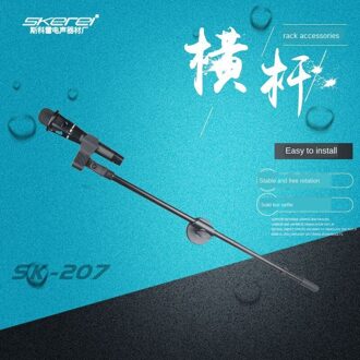Skerei SK-207 Microfoon Stand 360 Graden Roterende Microfoon Stand Mobiele Telefoon Clip Selfie Metal Dwarsligger Accessoires Phone houder